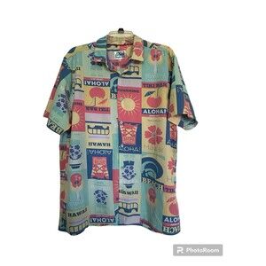 Fresh Prince Of‎ Bel Air Barque Hawaii Aloha Shirt Button Down Men Extra Large